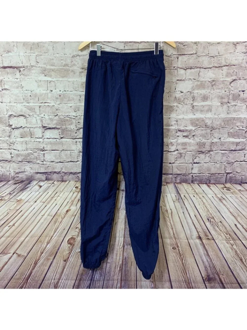 Nike Navy Jogger Nylon Windbreaker Elastic Waist Pants